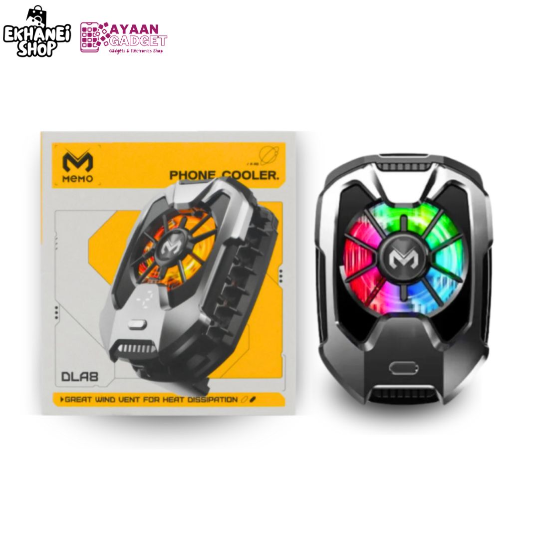 Memo DLA8 Cooling Fan For Gaming / Streaming – Magnetic Cooler Fan